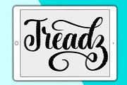 Treadz Procreate lettering brush
