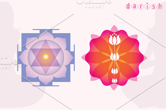 Mini mandalas vector collection in Illustrations - product preview 2