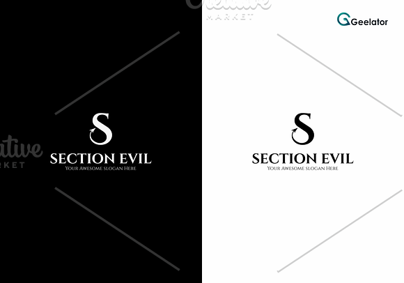 Section Evil Logo Template in Logo Templates - product preview 1