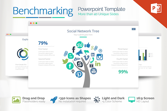 Benchmarking Powerpoint in Keynote Templates - product preview 3