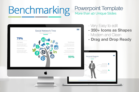 Benchmarking Powerpoint in Keynote Templates - product preview 4