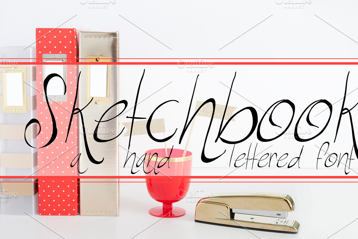 Sketchbook in Script Fonts - product preview 8