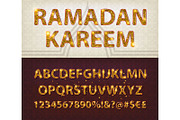 English alphabet in Arabic style