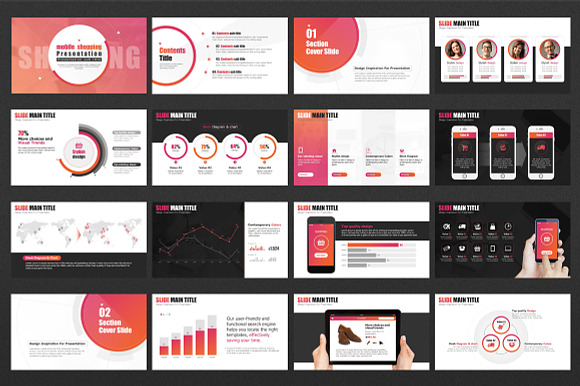 Mobile Shopping Presentation in PowerPoint Templates - product preview 1
