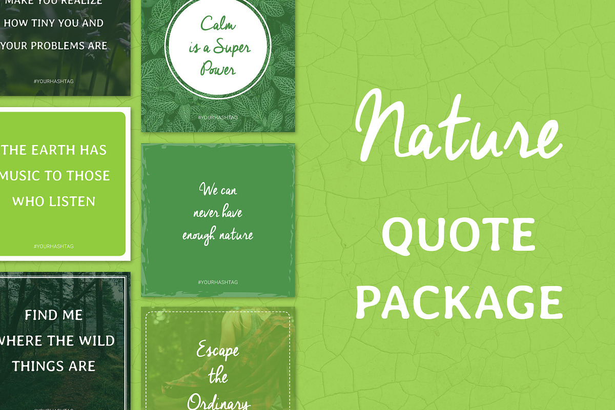 Social Media Quotes - Nature in Instagram Templates - product preview 8