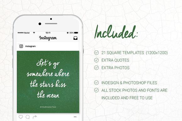 Social Media Quotes - Nature in Instagram Templates - product preview 1
