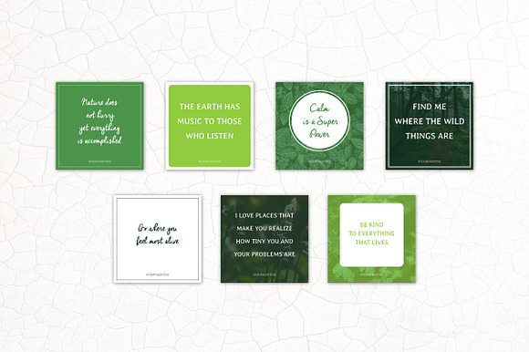 Social Media Quotes - Nature in Instagram Templates - product preview 4