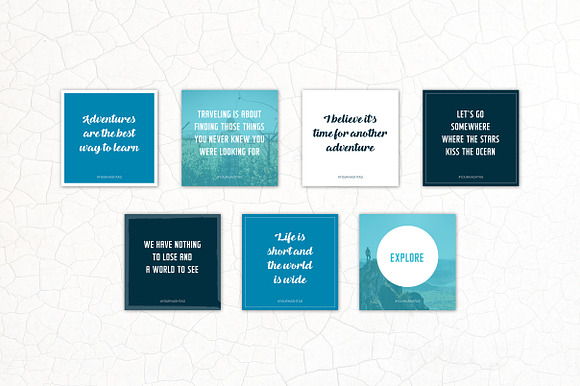 Social Media Quotes - Travel in Instagram Templates - product preview 2
