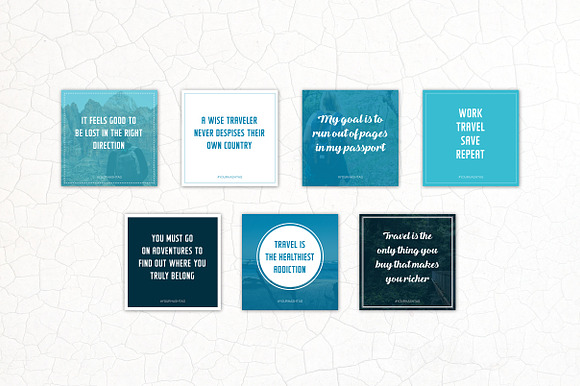 Social Media Quotes - Travel in Instagram Templates - product preview 3