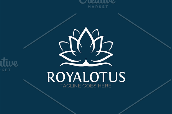 Royal Lotus in Logo Templates - product preview 1