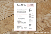 Pink Resume Template - MS Word