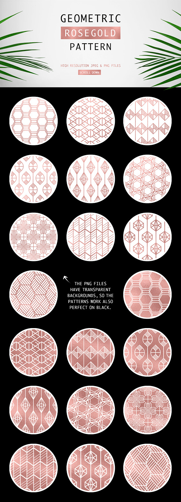Geometric Rosegold Pattern in Patterns - product preview 4