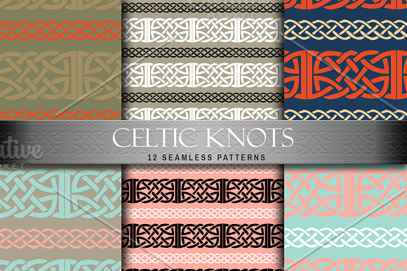 Celtic Knots in Patterns - product preview 1