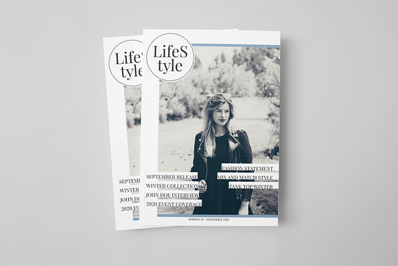 LifeS tyle - A4 Cover Template in Magazine Templates - product preview 3
