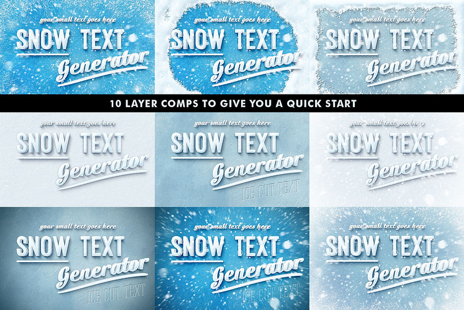 50% Off Snow Text Generator in Photoshop Layer Styles - product preview 8