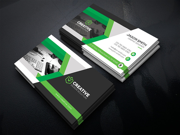 Corporate Business Card in Business Card Templates - product preview 4