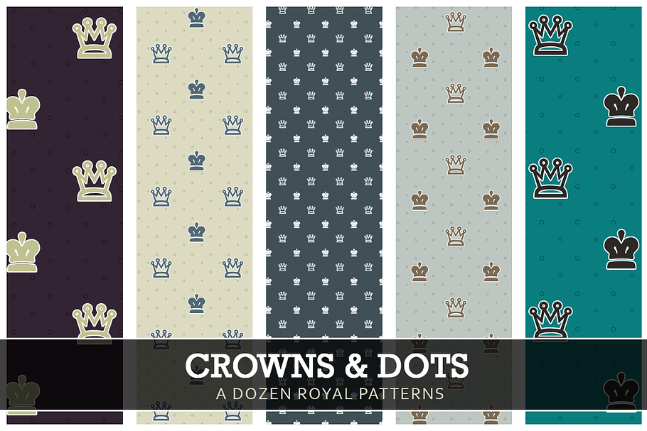 Crowns & Dots in Patterns - product preview 8