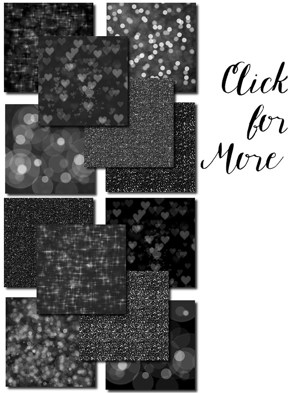 Black Diamond Glitter and Bokeh in Textures - product preview 1