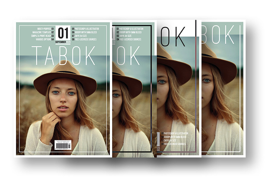 Tabok - Magazine Cover Template in Magazine Templates - product preview 8