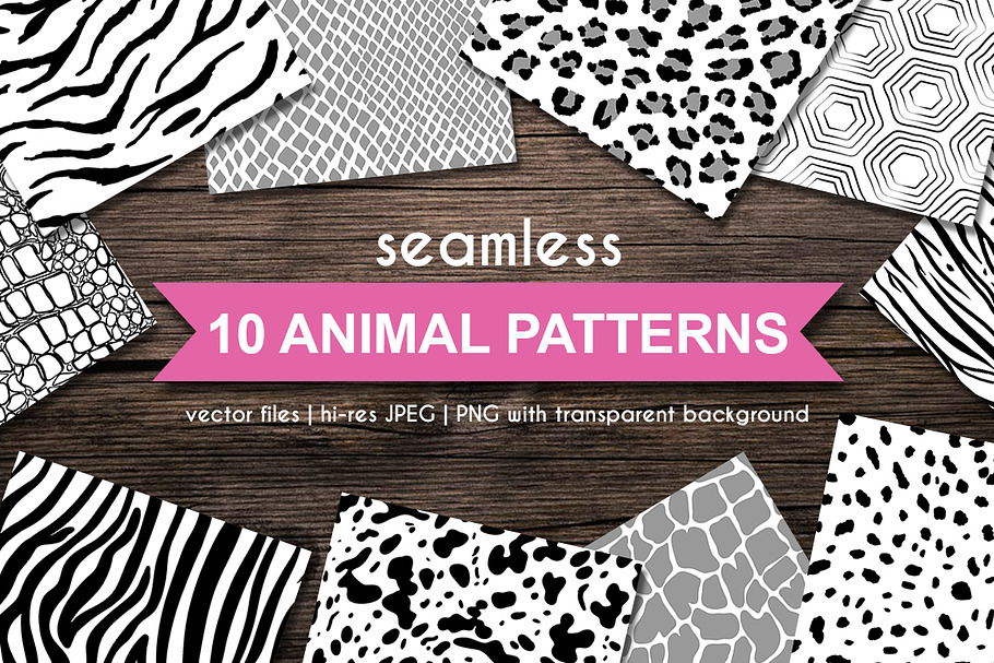 Seamless animal patterns in Patterns - product preview 8