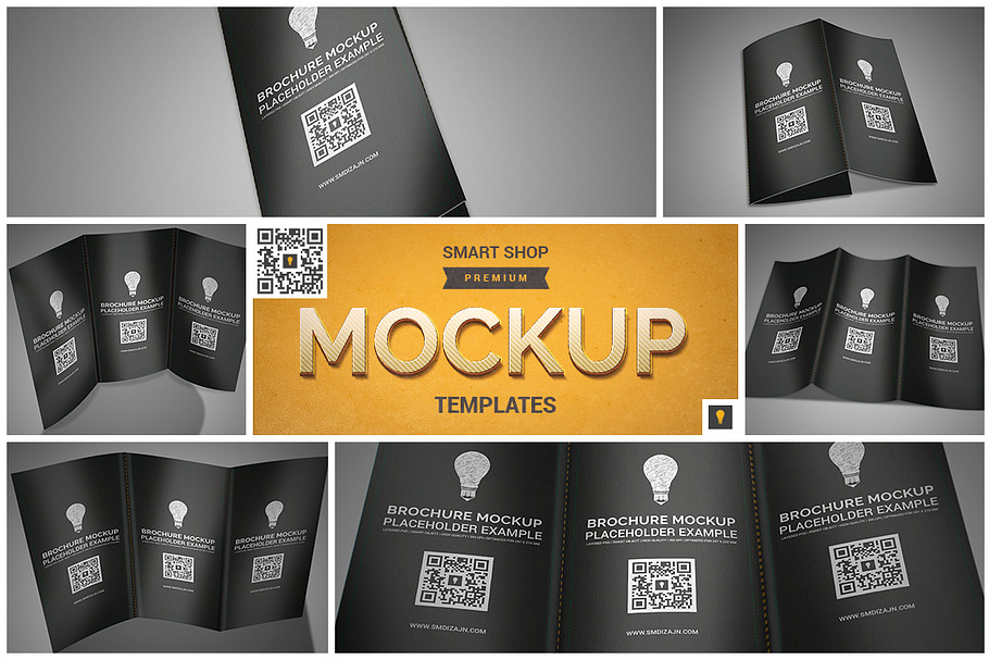 Trifold Brochure Mockup in Print Mockups - product preview 8