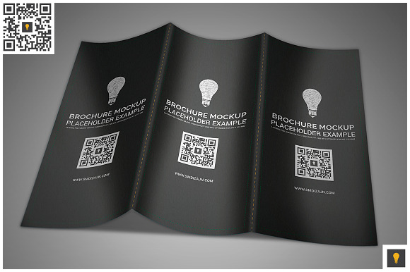 Trifold Brochure Mockup in Print Mockups - product preview 4