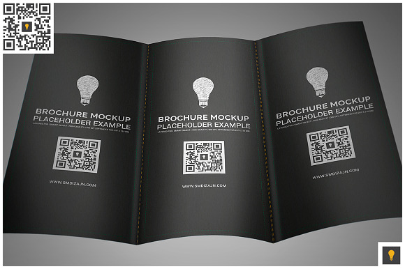 Trifold Brochure Mockup in Print Mockups - product preview 6