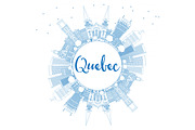 Outline Quebec Skyline 