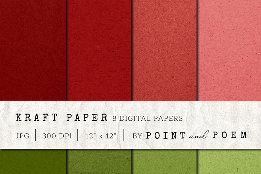 Kraft Paper Texture Pack - Christmas