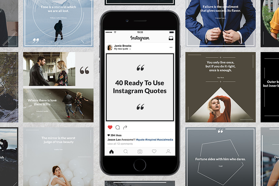 40 Instagram Quotes in Instagram Templates - product preview 8