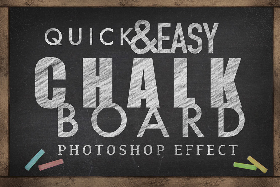 Chalkboard Photoshop Effect - (SALE)