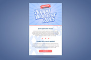 Happy New Year email template