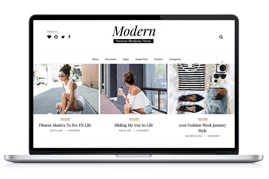 Modern-Wordpress Blog Theme