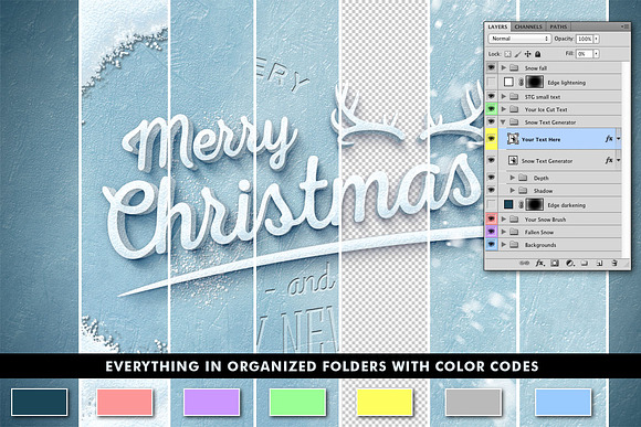 50% Off Snow Text Generator in Photoshop Layer Styles - product preview 2