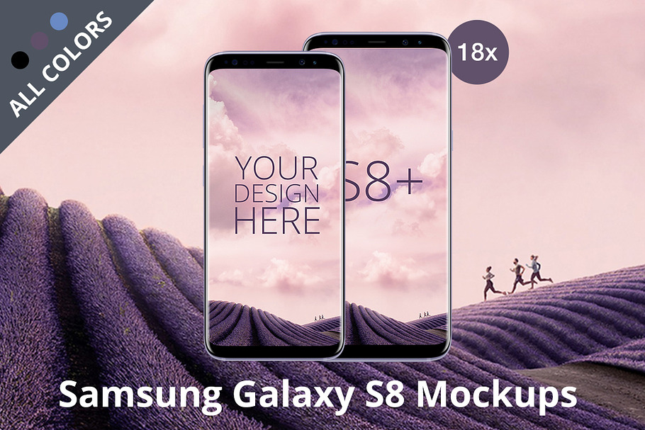 Samsung Galaxy S8 Android Mockups in Mobile & Web Mockups - product preview 8