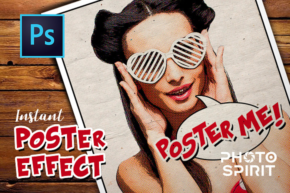 Instant Poster Effect PSD Template in Product Mockups - product preview 6