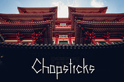 Chopsticks display typeface