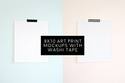 5 Blank 8x10 Art Prints Bundle