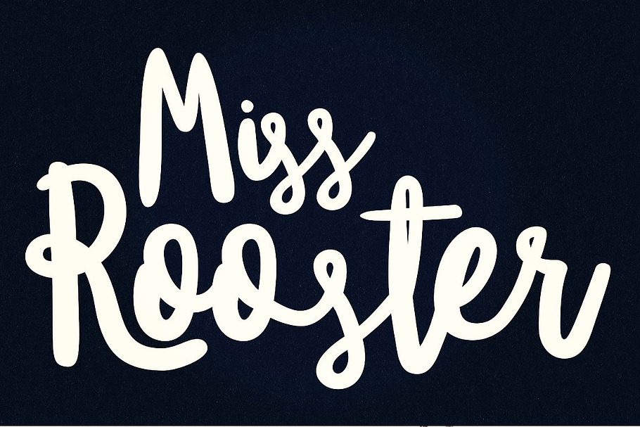 Miss Rooster font in Script Fonts - product preview 8
