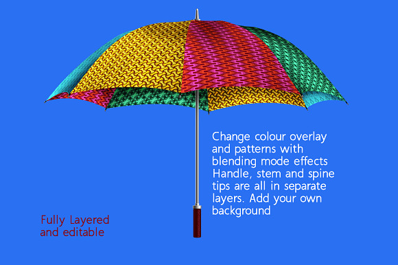 Umbrella for City, Golf or Beach in Product Mockups - product preview 1