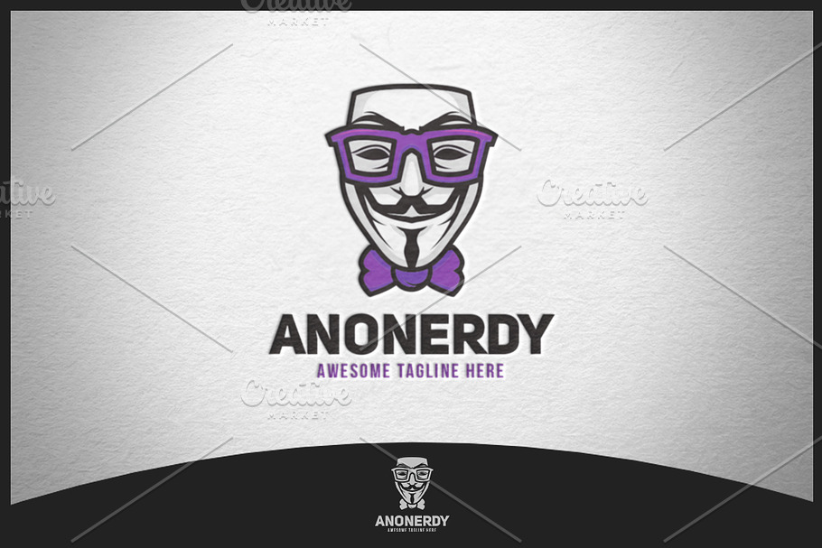 Anonerdy Logo in Logo Templates - product preview 8