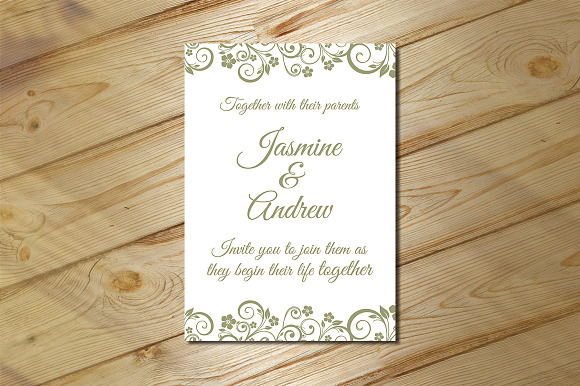 Wedding Invitations in Postcard Templates - product preview 1