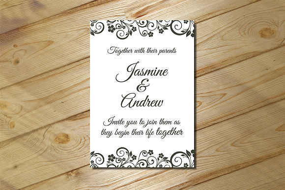 Wedding Invitations in Postcard Templates - product preview 5