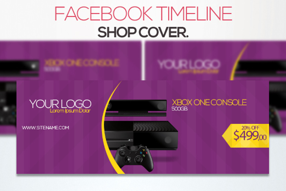 Facebook Timeline Shop Cover in Templates - product preview 8