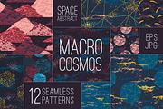 SPACE abstract seamless patterns.