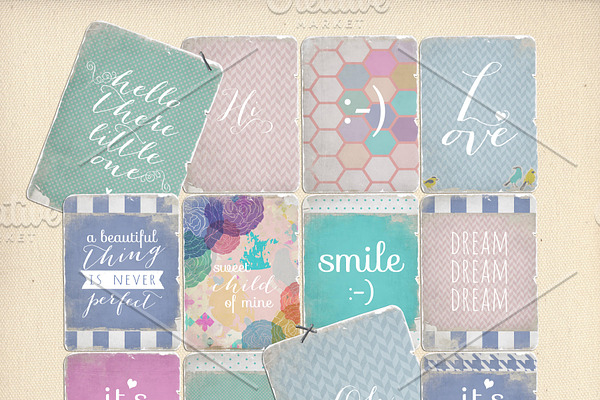 Journaling cards - Baby Quotes