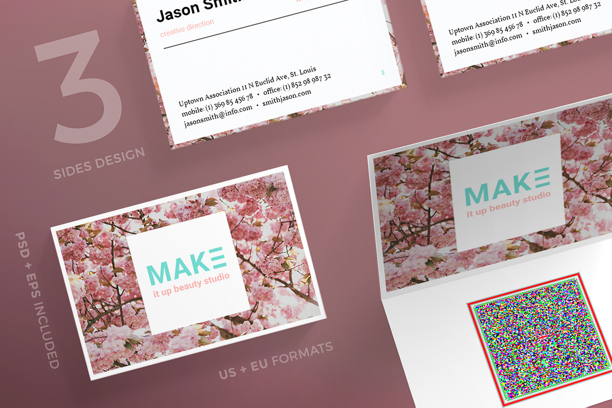 Business Cards | Make It Up Beauty in Business Card Templates - product preview 8