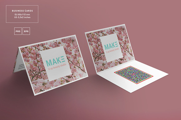 Business Cards | Make It Up Beauty in Business Card Templates - product preview 2
