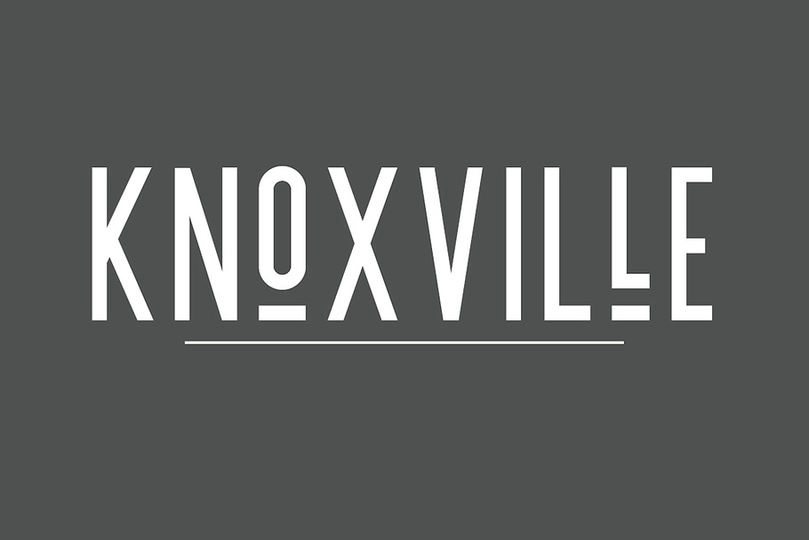 Knoxville | A Logo Creating Font in Logo Fonts - product preview 8