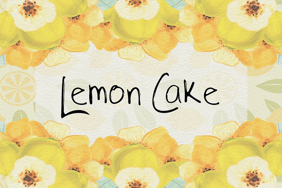 Lemon Cake OTF Font